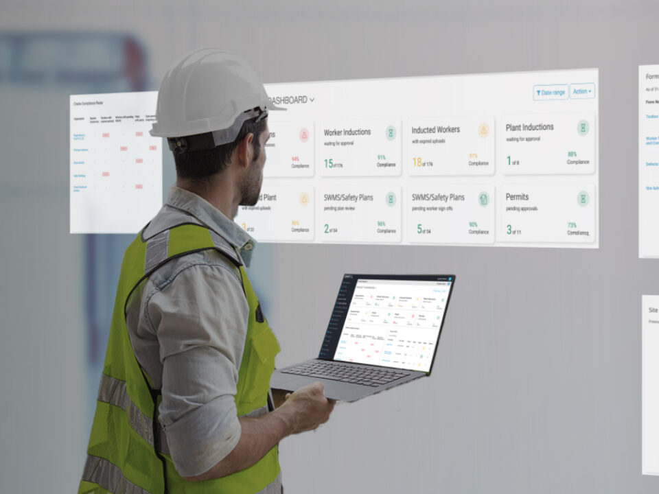 Construction manager with project dashboards